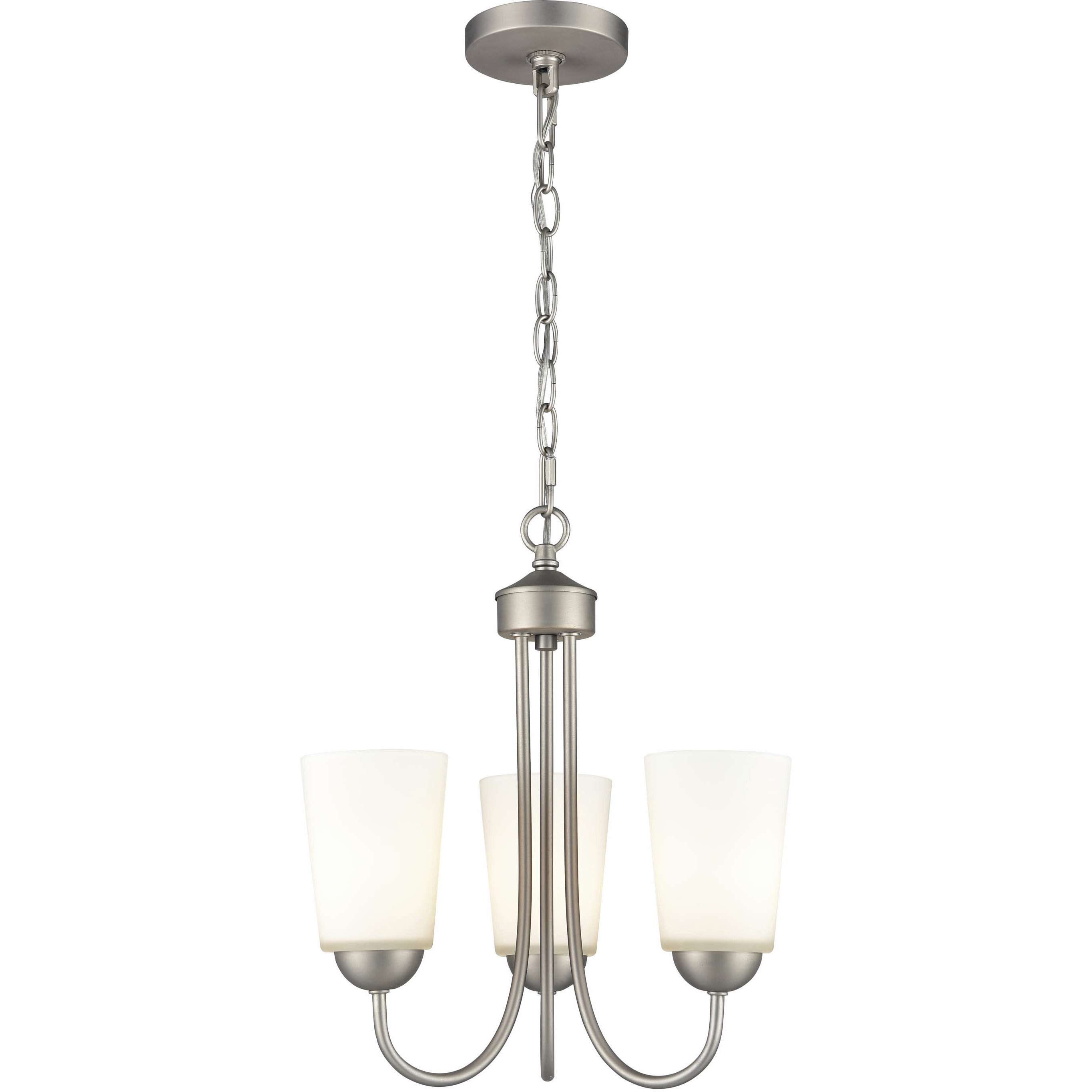 Ivey Lake 3 Light 15 inch Satin Nickel Chandelier Ceiling Light